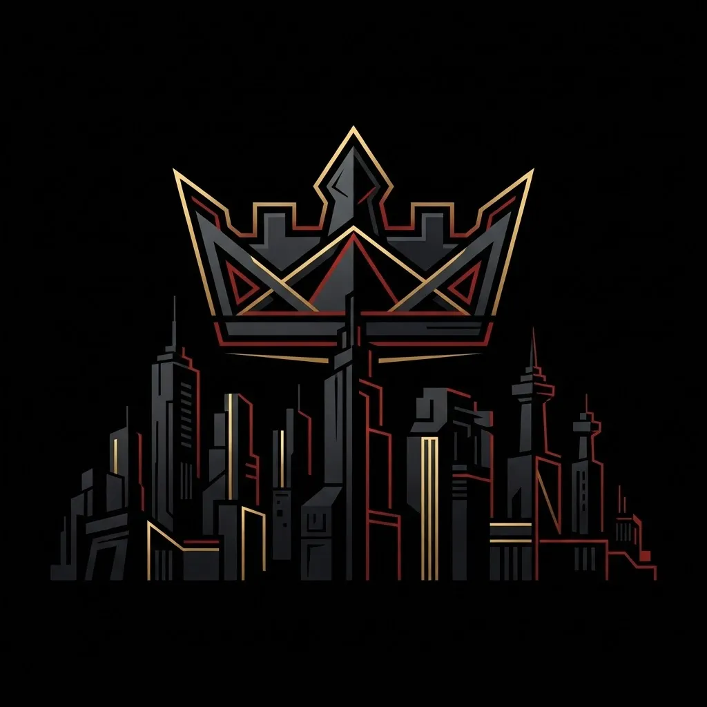 Stylized illustration of a crown over the Auckland skyline representing STAG CODE